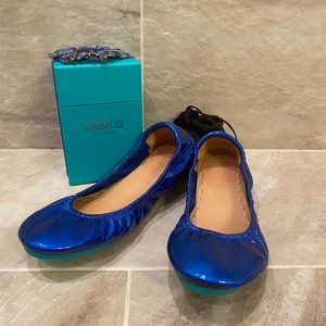 Sapphire Blue Patent Tieks - Size 8